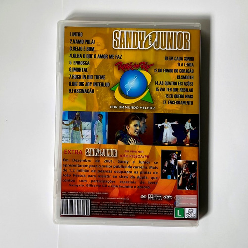 Dvd Sandy E Junior No Rock In Rio 2001 Rio De Janeiro