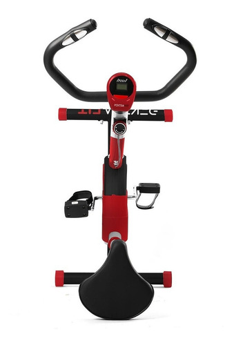 Imagen 3 de 3 de Bicicleta fija Pektra Fit PKFB04 tradicional roja y negra
