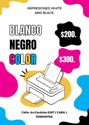 Impresiones Blanco Y Negro!!!