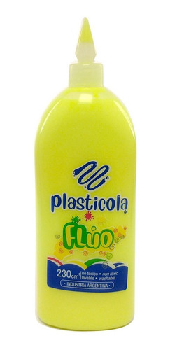 Plasticola Color Amarillo Fluo Adhesivo 230cc 2173 Canalejas