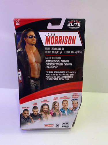 Imagen 2 de 2 de Figura Wwe Jhon Morrison Elite Collection