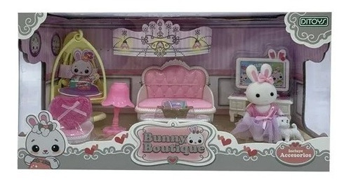 Home Set Bunny Boutique Casita Muñeca Accesorios Ditoys