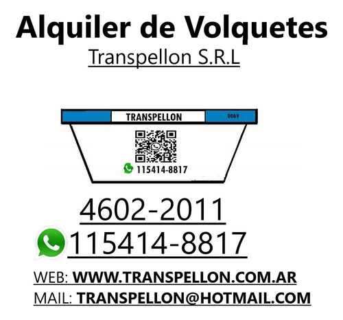Alquiler De Volquetes Villa Lugano Caba Contenedores