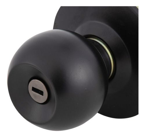 Cerradura Cilindrica Oister 101 Baño Negro Bt