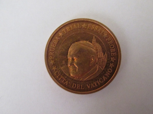 Moneda Papa Juan Pablo Ii 5 Ctvs Euro Año 2004 Especimen