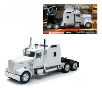 Comprar New Ray 1:32 Tracto Kenworth W900 Blanco Trailer Caja