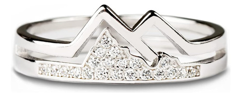 Mountain Ring For Women Silver Hill Ring For Girls Faith Rin