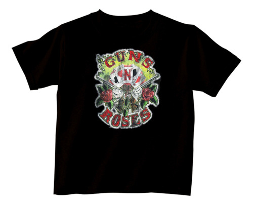 Remera Infantil Guns And Roses Rock | De Hoy No Pasa | 21