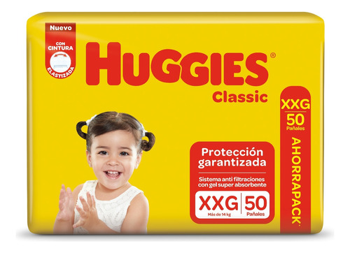 Huggies Classic Xxg X50 Cintura Elastizada