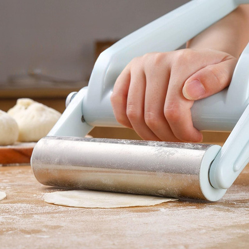 Wpd Rodillo De Acero Inoxidable Para Amasar Pizza,