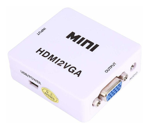 Vga Hdmi Convertidor Mini Cable Usb 1080p Adaptador