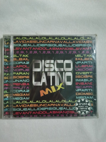 Disco Latino Mix Cd Nuevo Y Sellado 