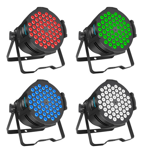 Betopper Luces De Dj Dmx Activadas Por Sonido, 54 X 3 W, Luc