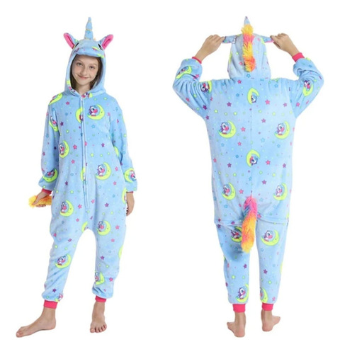 Pijama Kigurumi Stitch Unicornio Personajes Niños Nena Nene