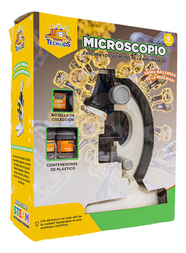 Juegos De Ciencia Microscopio Blanco Techkids Blanco