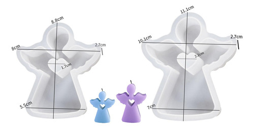 Molde De Silicona De Ángel Para Hacer Velas, Molde Para
