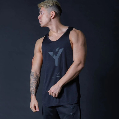 Camiseta Estampada Para Hombre, Manga De Verano, Gimnasios,