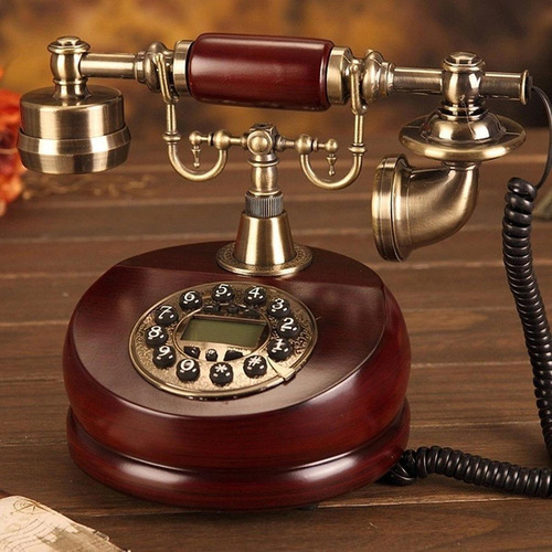N Teléfono Con Cable Teléfono Fijo Antiguo Con Manos Libres