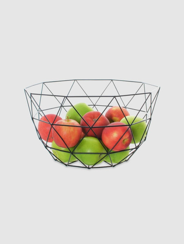 Frutera Metal Diamante Negra Cocina Morph