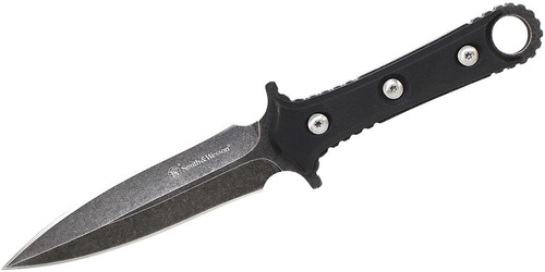 Cuchillo De Bota O Cintura Smith & Wesson Con Funda De Piel 