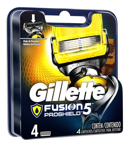 Imagen 3 de 10 de Repuestos para afeitar Gillette Fusion5 Proshield 4 u