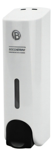 Dispensador Jabon Liquido Negro Capacidad 310ml Boccherini Color Blanco