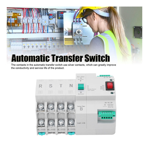 ¡ Interruptor De Transferencia Automática Dual Power 4p Din