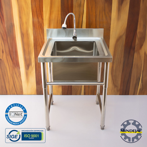 Fregadero Acero Inoxidable C/ Monomando 60x60x85 (mindejal)