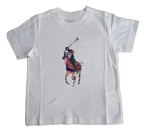 Comprar Camiseta Infantil Branca Básica Ralph Lauren   Cavalo Ralph 