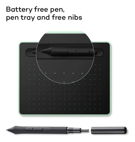 Tableta Wacom Intuos S Ctl-4100wl Bluetooth Pistachio