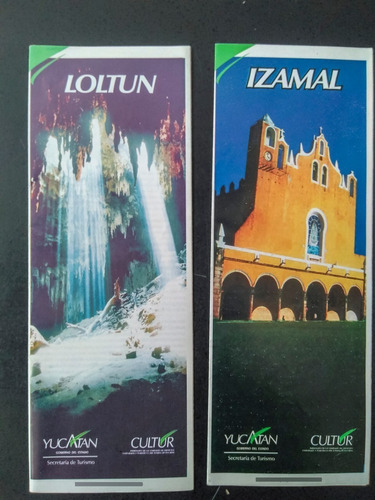 Loltun E Izamal Folletos Turísticos Del 2000