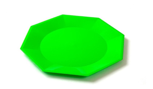 Plato Plástico Descartable Octogonal Grande (x 50 Unidades)