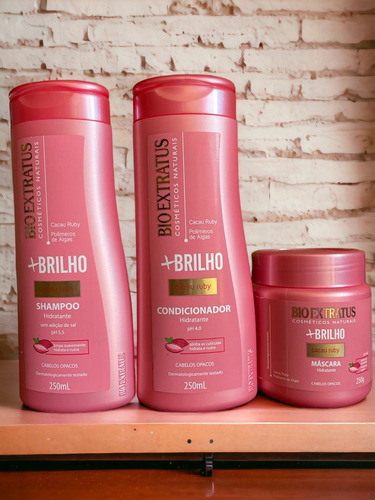 Kit Bio Extratus 1shampoo 1 Con 1 Mas Hid Mais Brilho 250 Ml