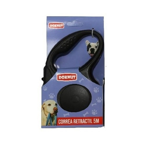 Correa Automatica Retractil Para Perro Mascotas 5 Mts Negra