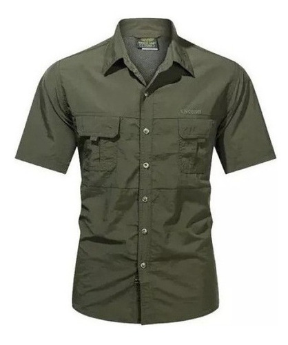 Camisa Táctica Informal De Pesca Y Montañismo Para Hombre