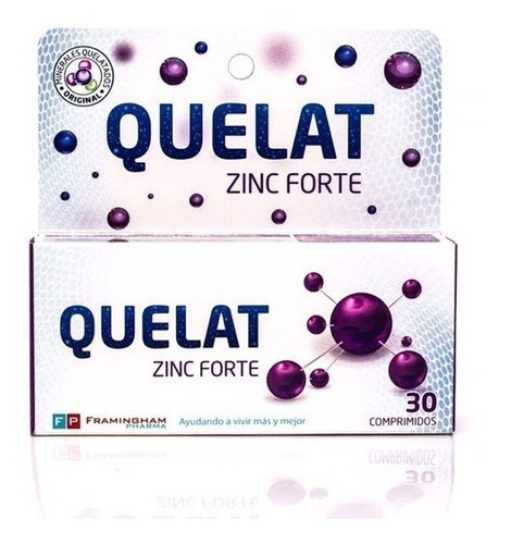 Quelat Zinc Forte Minerales Aminoquelados Suplemento X 30