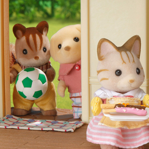 Figuras De Casa De Bonecas Calico Critters Sandy Cat Family