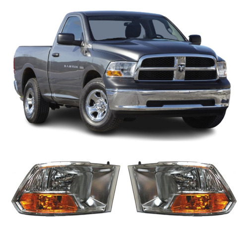 Juego Par Faro Dodge Ram 2009 2010 2011 2012 Un As