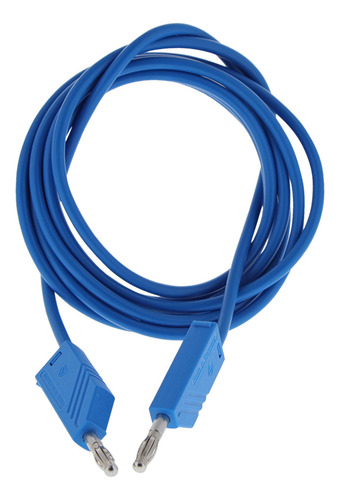 Cable Con Bananas Macho 200cm Azul