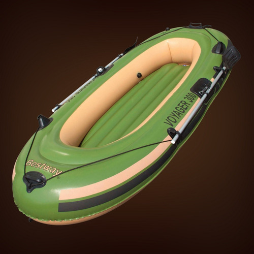 Imagen 5 de 10 de Bote Rafting Reforzado Inflador + Remos 3 Camaras Bestway