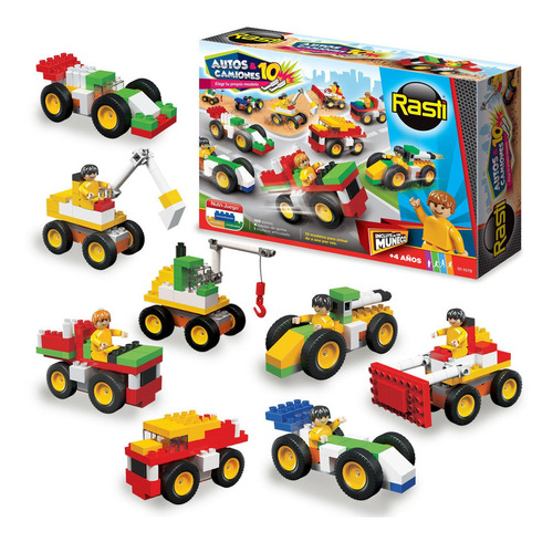 Imagen 3 de 3 de Rasti Autos Y Camiones 15 Modelos Para Armar Art. 1079 100