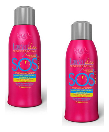 Combo Sos Miracle Antiemborrachamento Forever Liss 300ml