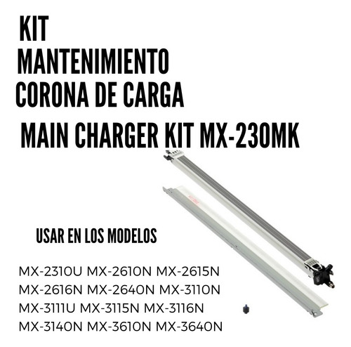 Kit De Mantenimiento De Corona De Carga Sharp Mx-230mk