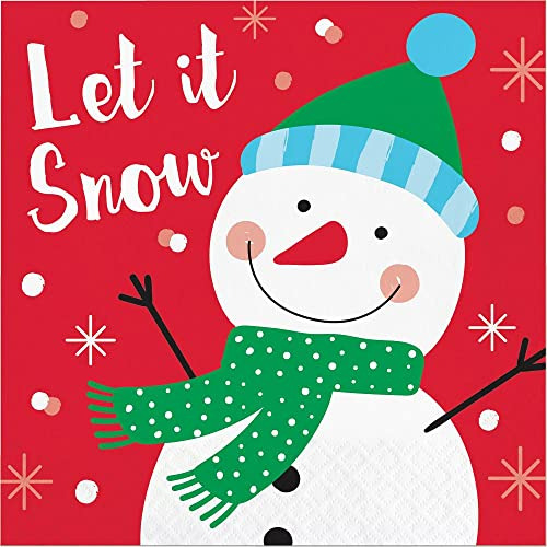 Snowman Party Napkins - 32 Count | 2 Packs Of 16ct Lunc...