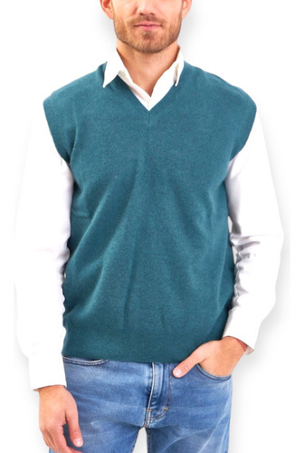 Chaleco Bremer Lana Merino Conejo Hombre Mod 1105 Clásico