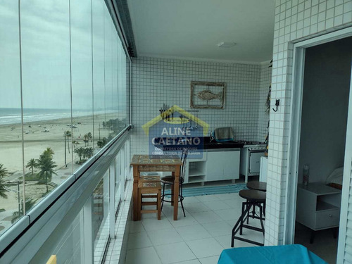 Imagem 2 de 30 de Espetacular 3 Dorms Frente Mar , Mobiliado,sacada Maravilhosa!! - Vant4915