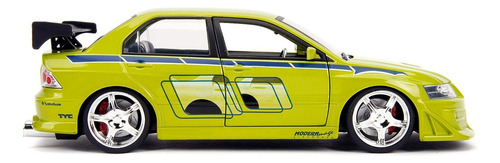 Auto Escala Mitsubishi Lancer Evo 7 Fast & Furious Jada 1:24
