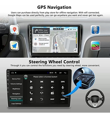 9x Radio Android 8.1 Gps Mirror Link Wifi Usb 2 Din