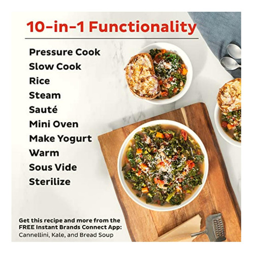 Instant Pot Pro Olla A Presión 10 En 1, Olla De Cocción