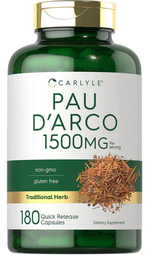 Palo De Arco Lapacho Pau D Arco Capsulas 1500mg 180ct